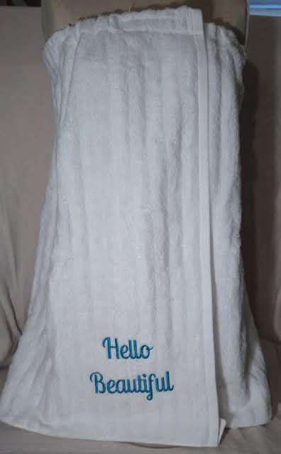 Embroidered Towel Wraps