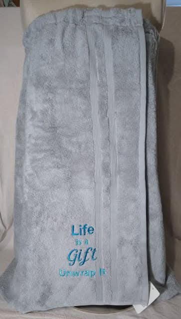 Embroidered Towel Wraps