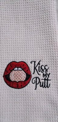 Kiss My Putt Golf Towel