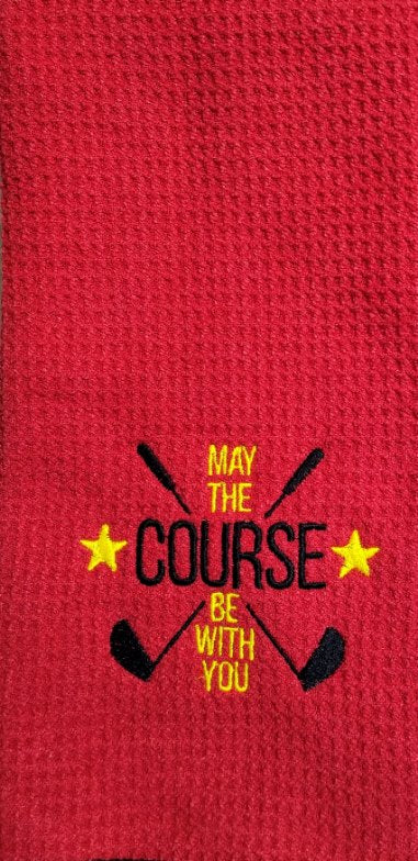 May the Course Be With You Golf Towel